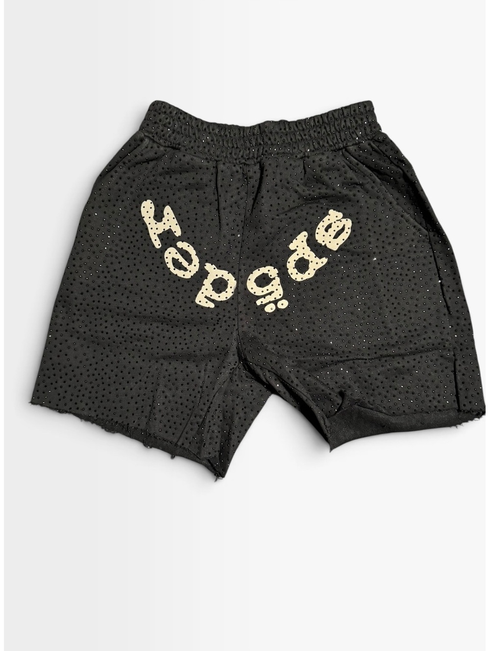 Sp5der Black Rapade mesh shorts